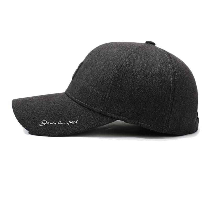 Autumn Winter Velvet Warm Cap Middle-Aged and Elderly Ear Protection Cotton Cap Men's Baseball Cap
