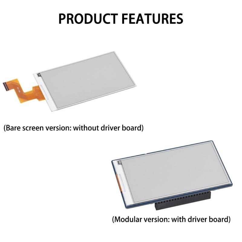 HAT+ Compatible 3.97in E Paper Screen For RPi Featuring Wide Viewing Angle And Persistent Display