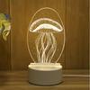 LED Acrylic Night Artistic Light Gift 3D Illusion Lamp Touch Control Engraved for