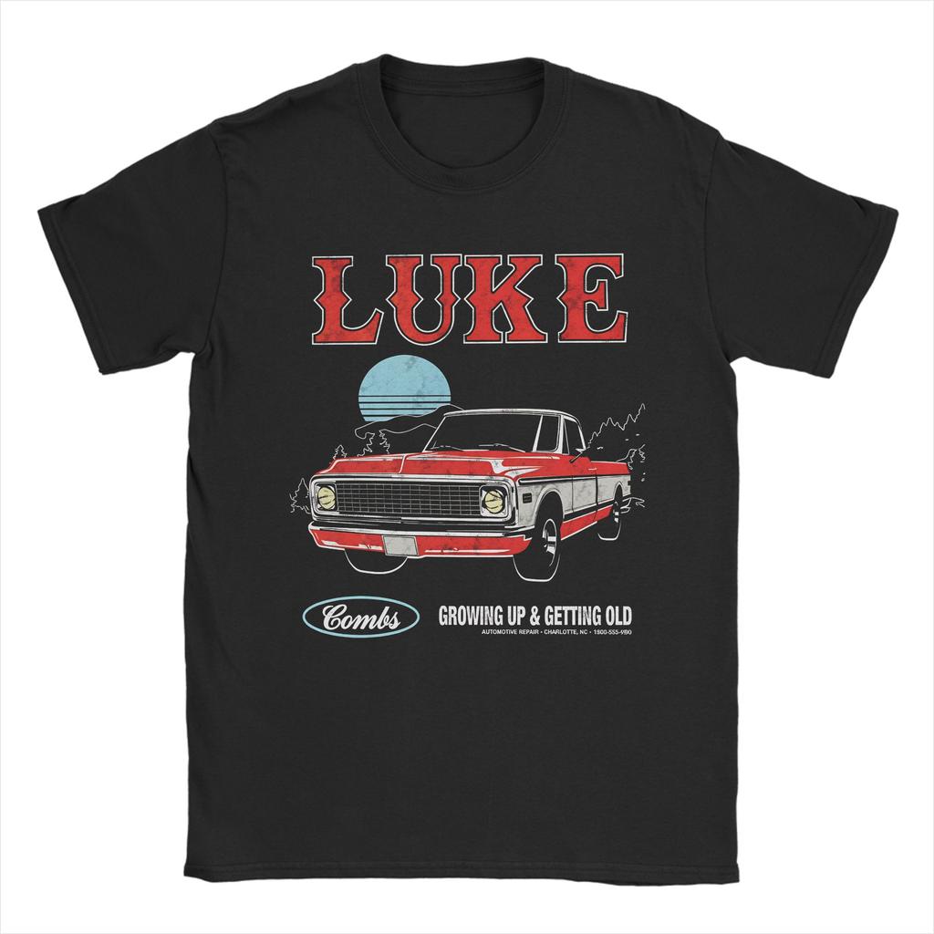 Oversized TShirt Luke Combs My Kinda Saturday Night Tour Cotton TShirts Novelty Tshirt for Unisex Summer Casual Short Sleeve Tees
