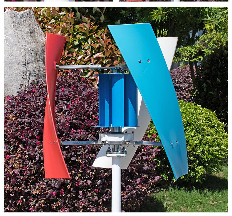 Advanced Vertical Axis Inclined Wind Turbine and Solar Street Light for Energy Projects