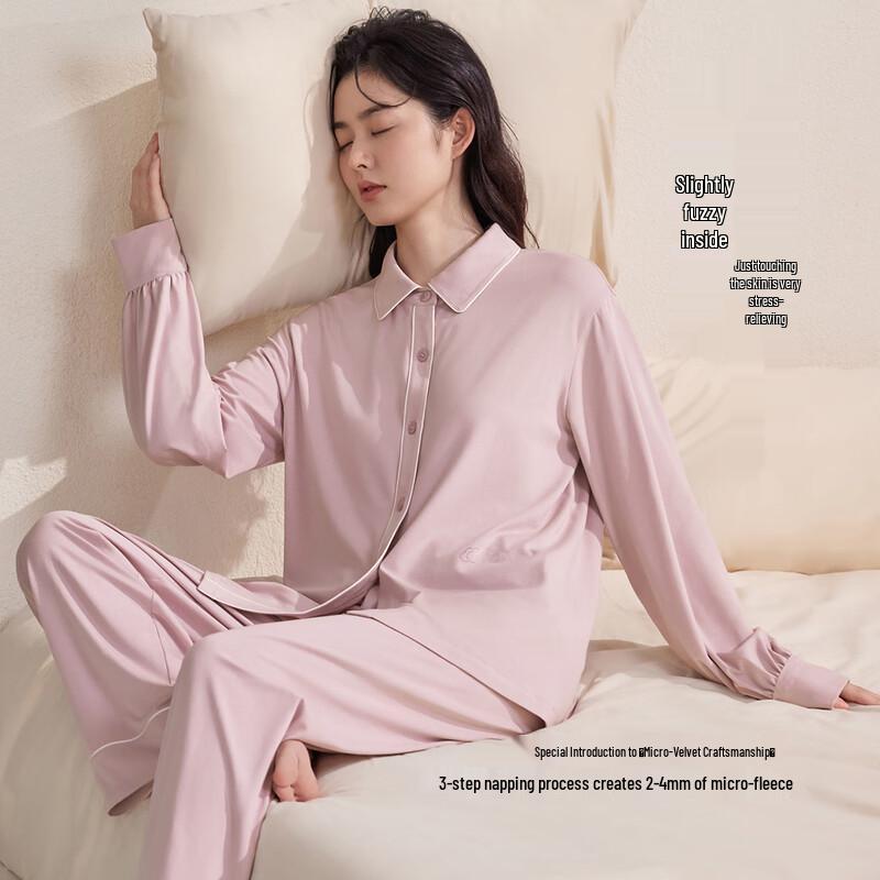 Deep Sleep Mulberry Silk Cotton Couple Pajama Set 2XL