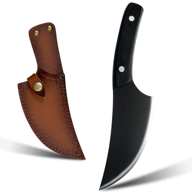 

Нержавеющая сталь 5,5 дюйма Кованая дуга Форма Матовое лезвие Нарезка Нож Приготовление слайсера Деревянная ручка Кухонный тесак Ультра острый