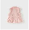 David Bella Girls' Milk Velvet Vest Winter New Children's Outerwear Tank Top Baby Camry Shoulder