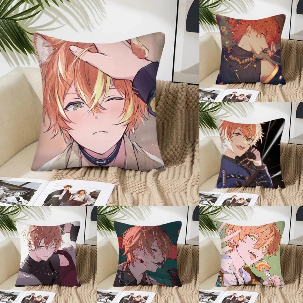 Akito Shinonome Animation P-Project Sekai Pillow Case Square Pillow Bedroom Sofa Leisure ComfortLivingRoom Home Decoration 40X40