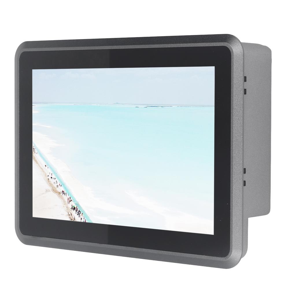 Rugged Touchscreen Tablet 10.1in Display Capacitive Screen Wide Voltage Embedded Industrial PC 100‑240V US Plug