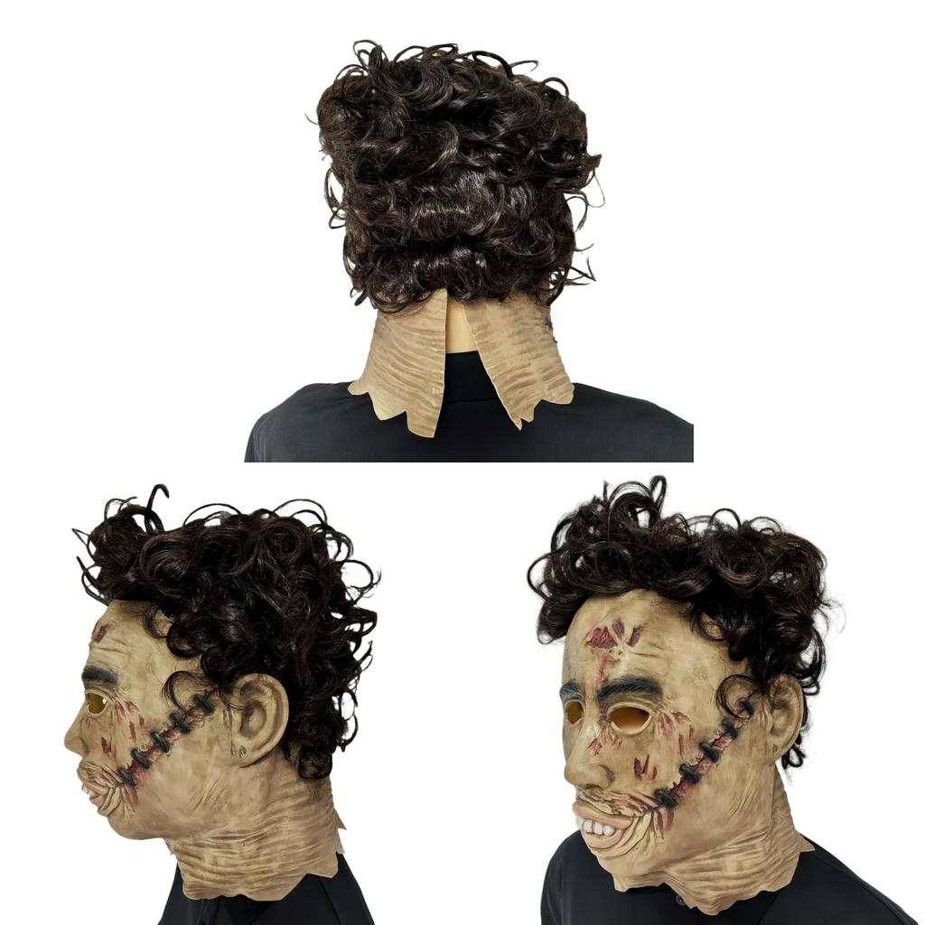 Kettingzaagman Latex Masker Voor Halloween Horror Kostuum Feestaccessoire
