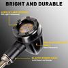 2/4Pcs 12V Universal Motorcycle LED Brake Turn Signal Tail Light Indicator Amber Red Running Lights for Rear Fender Mounting