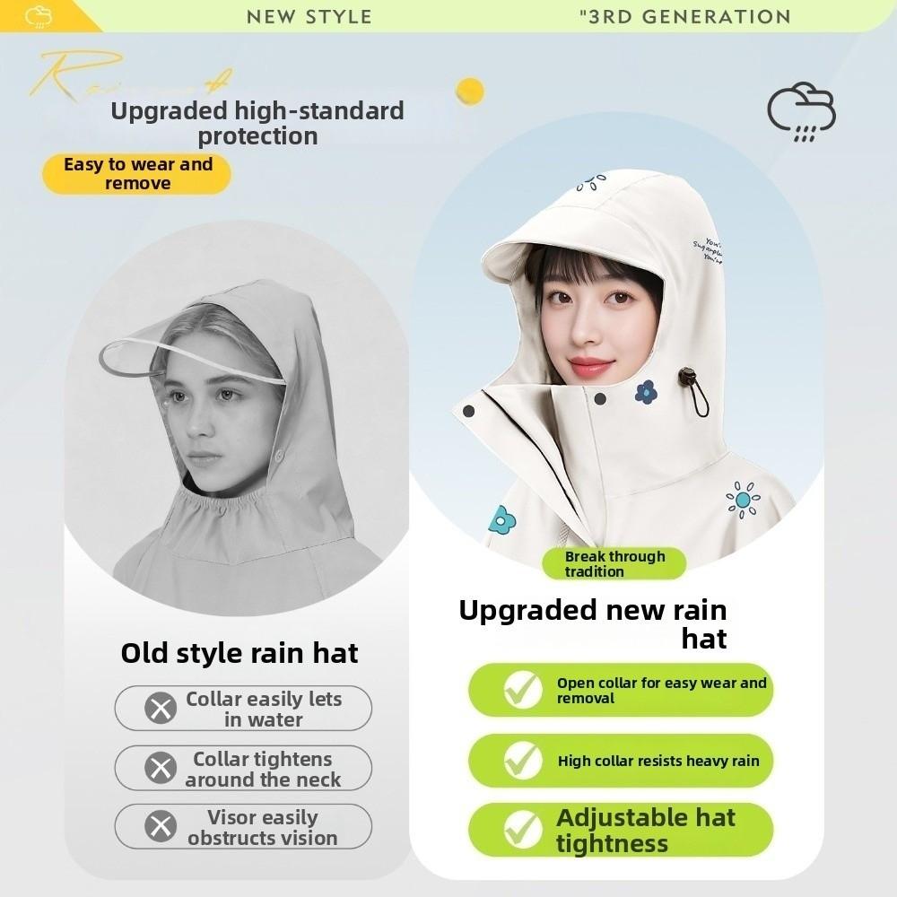 High Neck Vehicle Raincoat Waterproof Motorcycle Raincoat Electric Bicycle Raincoat Heavy Rain