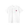 SS23 Logo Heart Print Loose Fit Short Sleeve T-Shirt Men Tops White I032155-02-XX