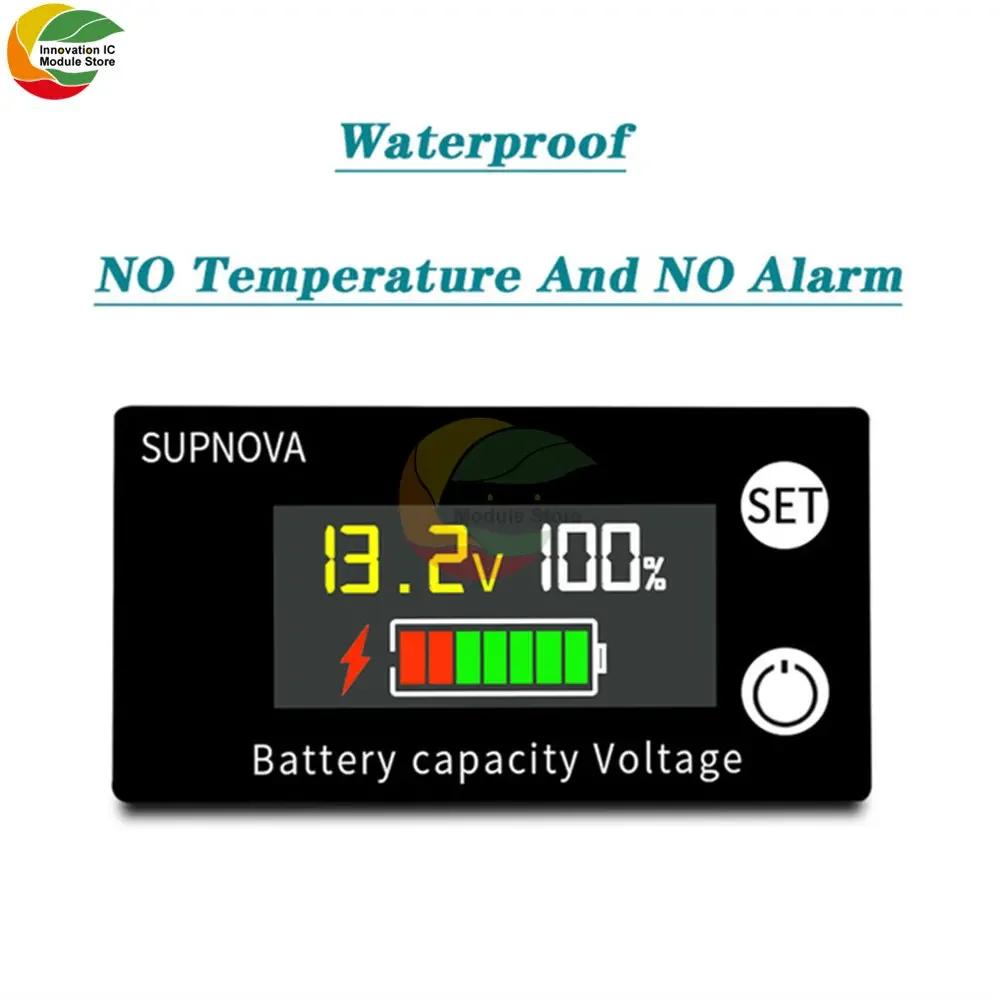 6111A DC8-111V Battery Capacity Indicator LCD Digital Power Meter Lead-acid Lithium LiFe PO1 Voltage Tester for Car Motorcycle