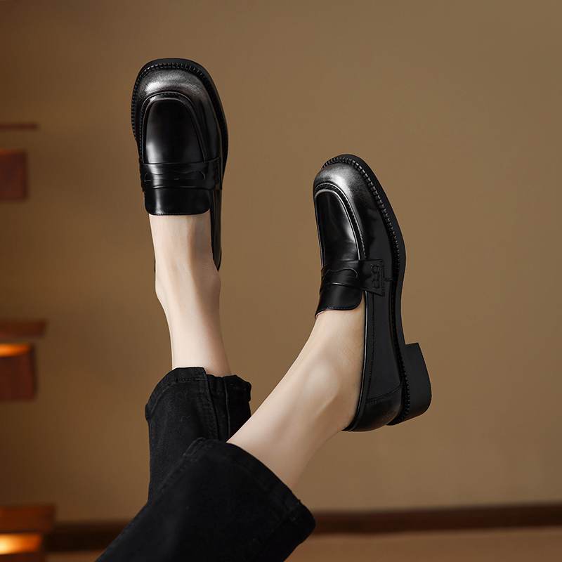 Krazing Pot Cow Skin Round Toe Size 42 Loafers Med Heels Slip On Gladiator Gladiator Autumn Pumps