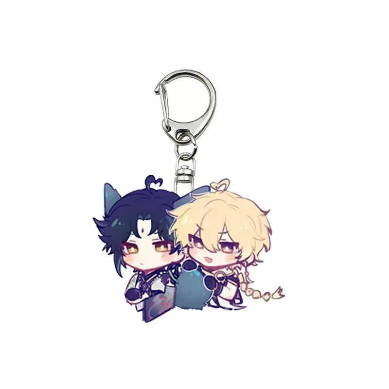 Genshin Impact Peripheral Pendant Funina Navelet Jutana Xida Thunderbolt General Mandrill Bell Leaving Kerry Keychain