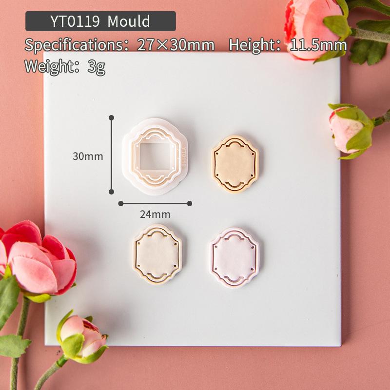 Lace Frame Polymer Clay Cutter Retro Texture Embossing Mold Polymer Clay Tools Polymer Clay DIY Earring Mold