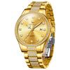 OLEVS New Fashion Mens Watches Top Brand Luxury Quartz Wrist Watch Man Sport Stainless Steel Watch for Men Reloj Hombre