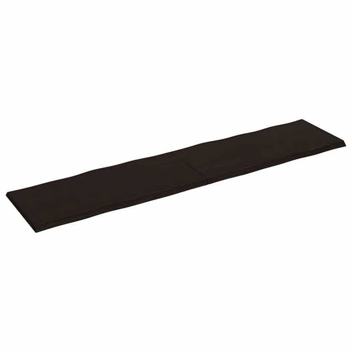 VidaXL Dessus de table bois chêne massif traité bordure assortie 364054
