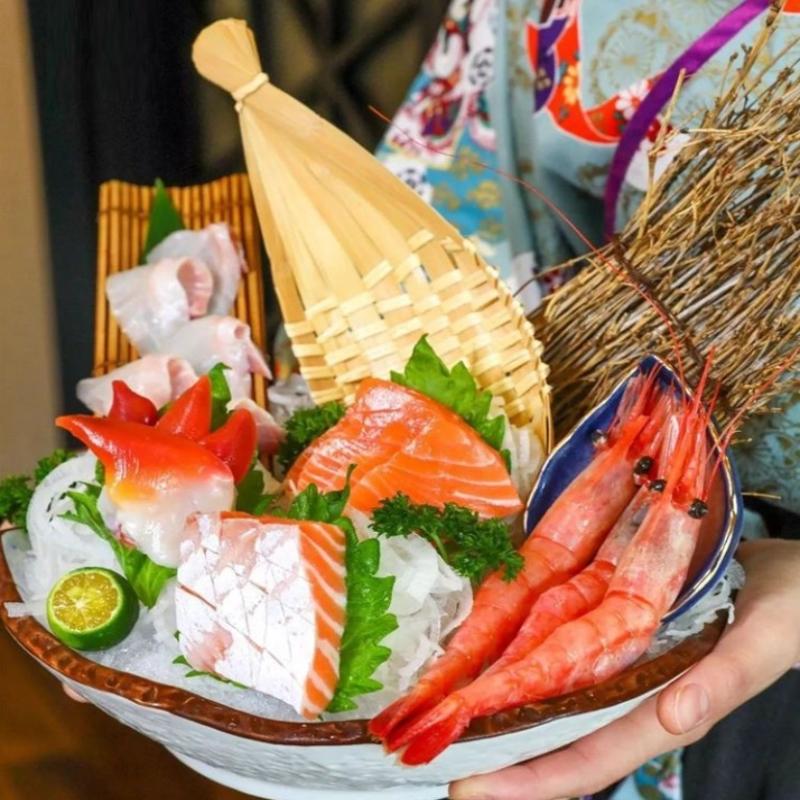 Eco Bamboo Platter Boat Shaped Serving Bowl for Sashimi and Snack Service in Style