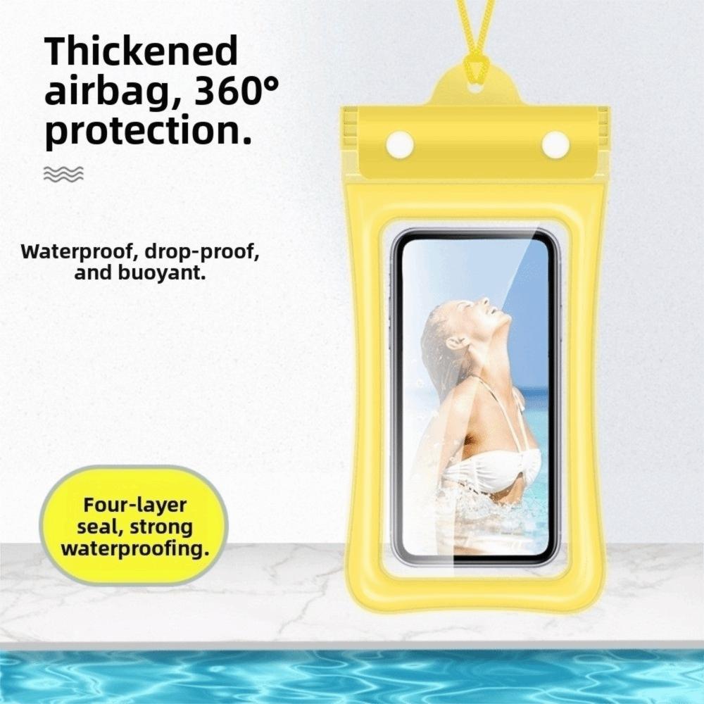 Floating Design Water-Sprinkling Festival Phone Pouch Full View Waterproof Bag  Underwater Use