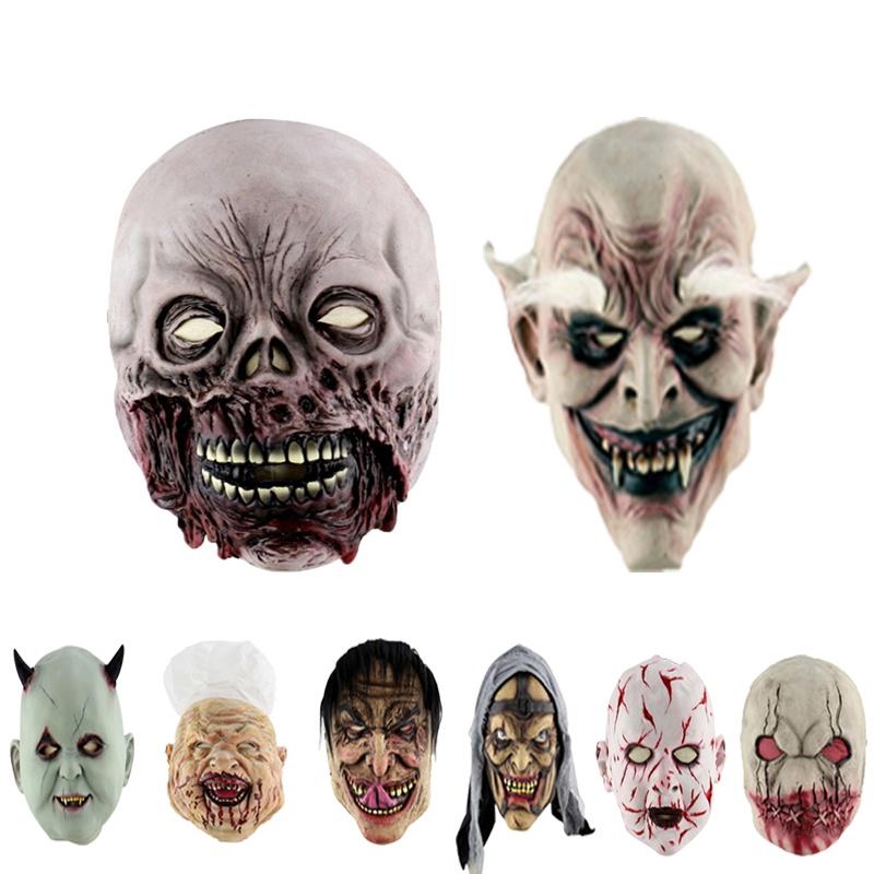 Adult Elf Terror Mask Halloween Scary Skull Horror Fancy Dress Accessory Costume
