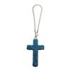 Elegante Crucifijo de Arcilla Colgante con Acento de Cristal para Espejo Retrovisor de Coche Accesorios Colgantes para el Interior del Coche