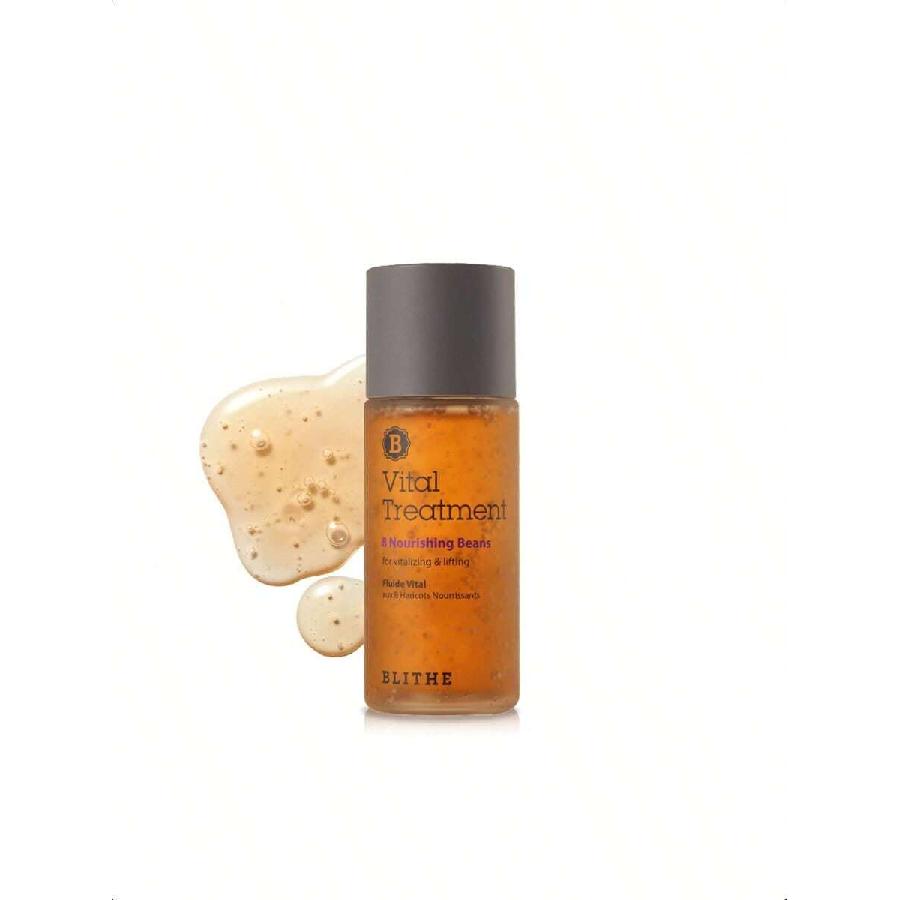 

Blithe Vital Treatment 8 Beans Essence 150мл - Корейский уход за кожей Эластичность и кожный барьер, Аденозин Витамин Е - Ферментированное оливковое и аргановое масло