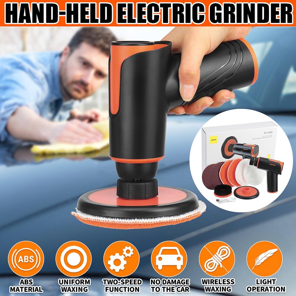100W 1800RPM Car Buffer Polisher Rechargeable Battery Variable Speed Wireless Buffer Polisher Kit Auto Waxing