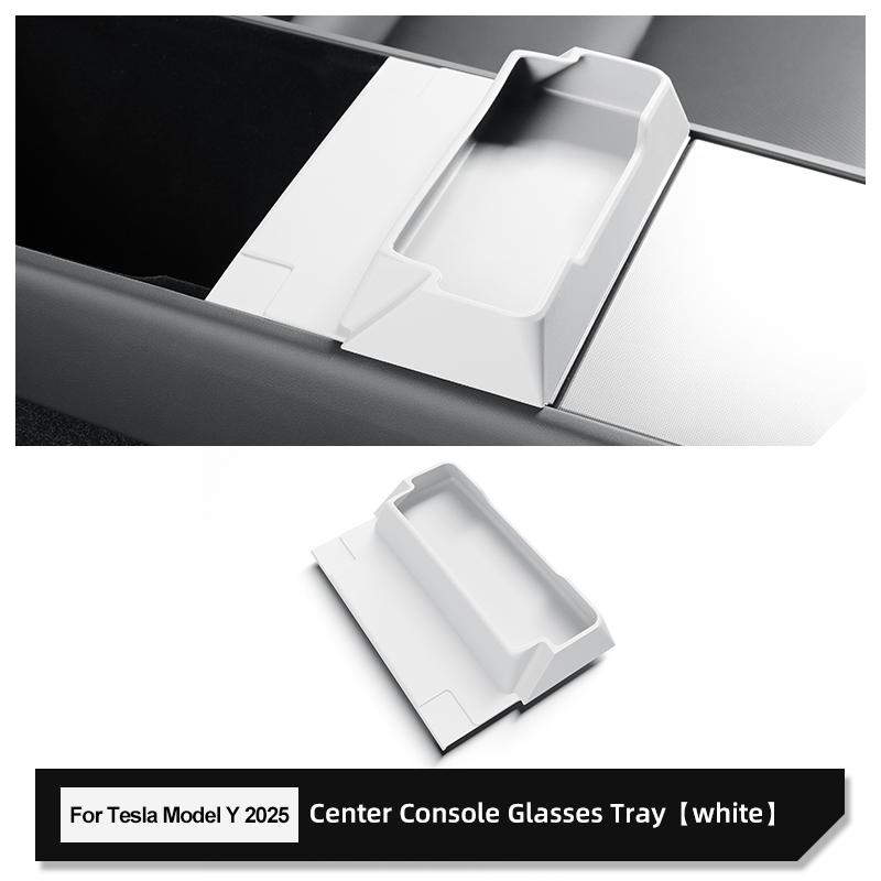 for Tesla Model Y Launch/Juniper 2025 Center Console Armrest Storage Box Glasses Tray Organizer Car Interior Accessories