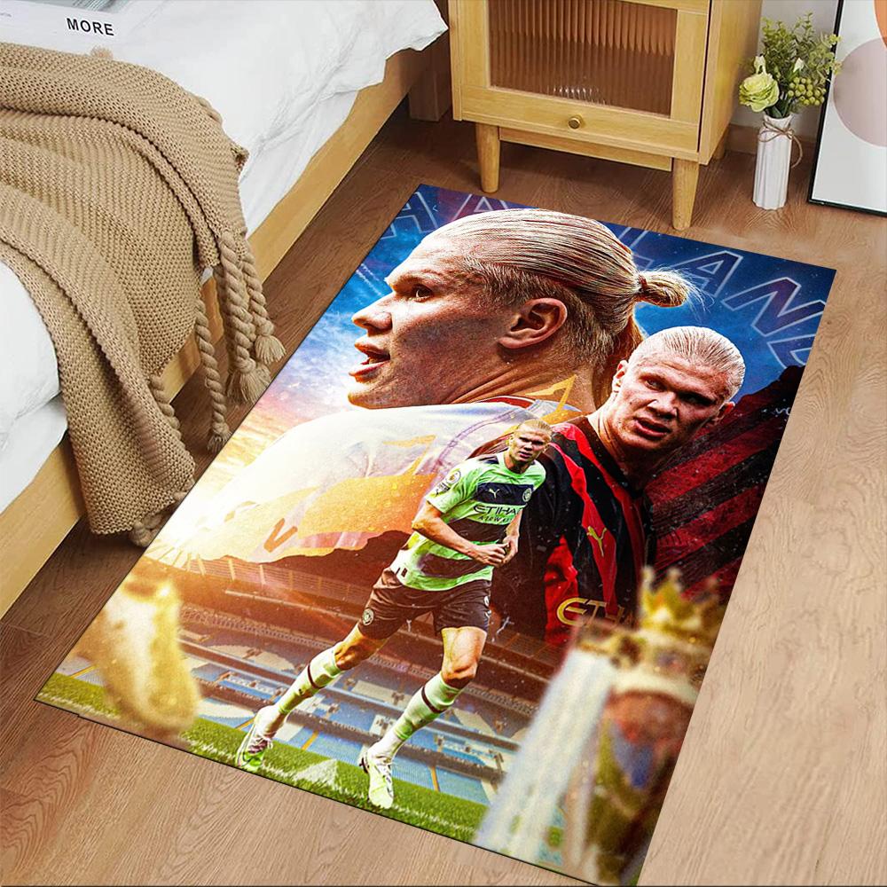 Haaland Area Rug Design for Foyer Study room Decorate room Hallway Antislip Carpet Anime Office Decor Perfect Gift for Valentine's Wedding Birthday