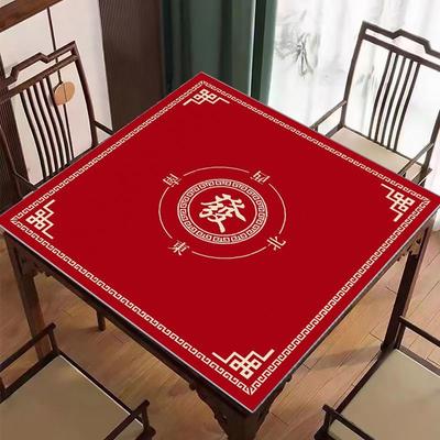 Modern Simple Mahjong Table Mat Entertainment Silent Muffler Mat Household Dirt-Resistant Wear-Resistant Thickened Crystal Velvet Tablecloth