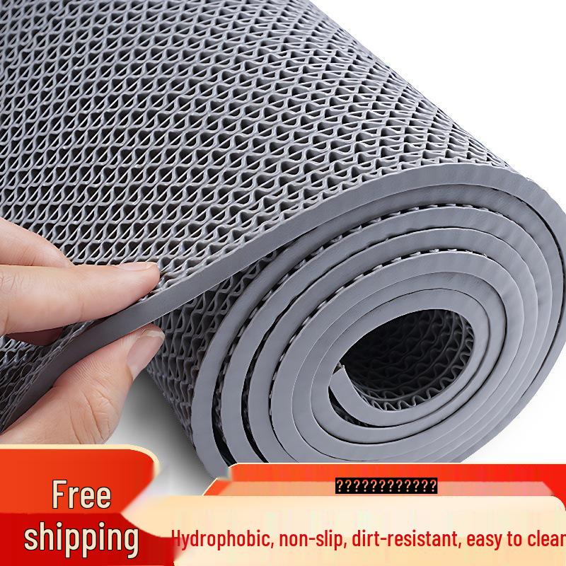 PVC Anti-Slip Mesh Floor Mat for Pool, Bathroom, and Kitchen