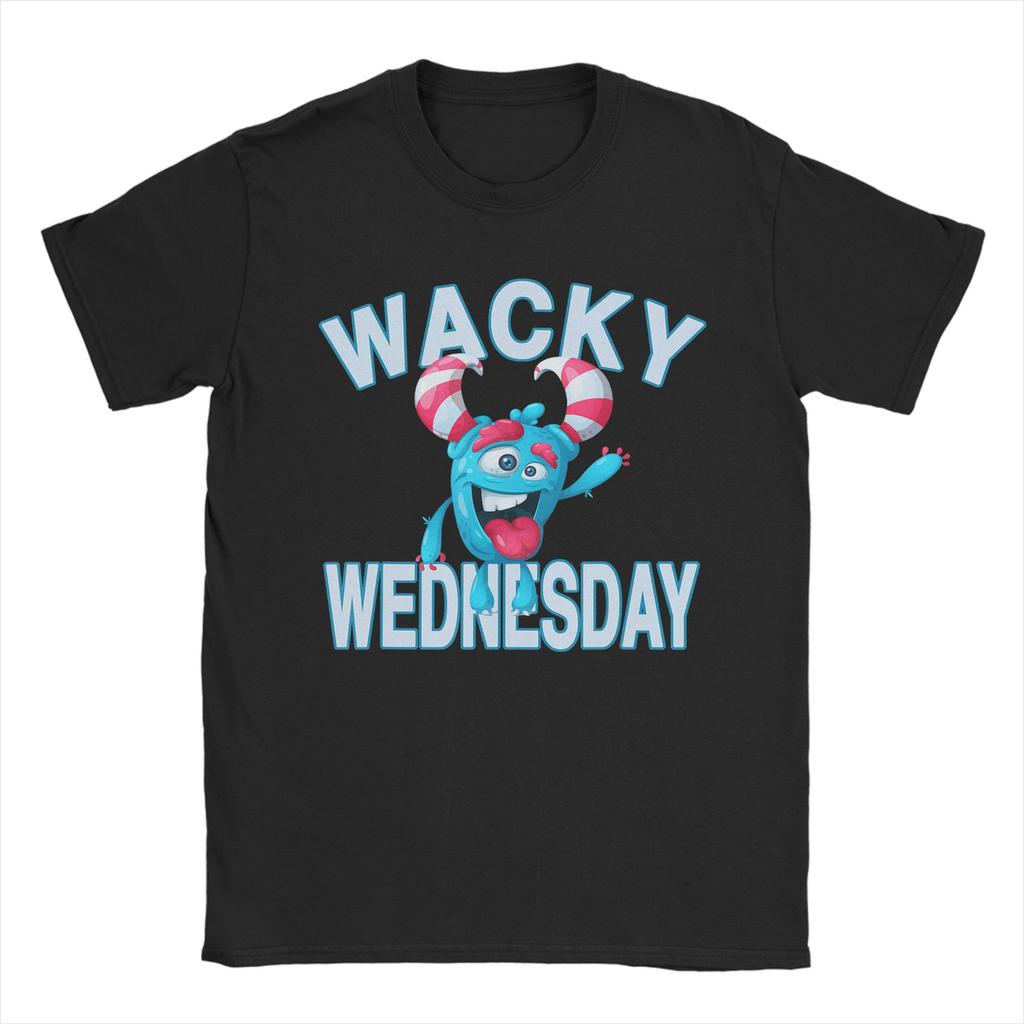 Wacky Wednesday Spirit Week Party Day TShirt Unisex  Leisure Pure Cotton Tee Shirt Crew Neck Short Sleeve T Shirt Unique Clothes