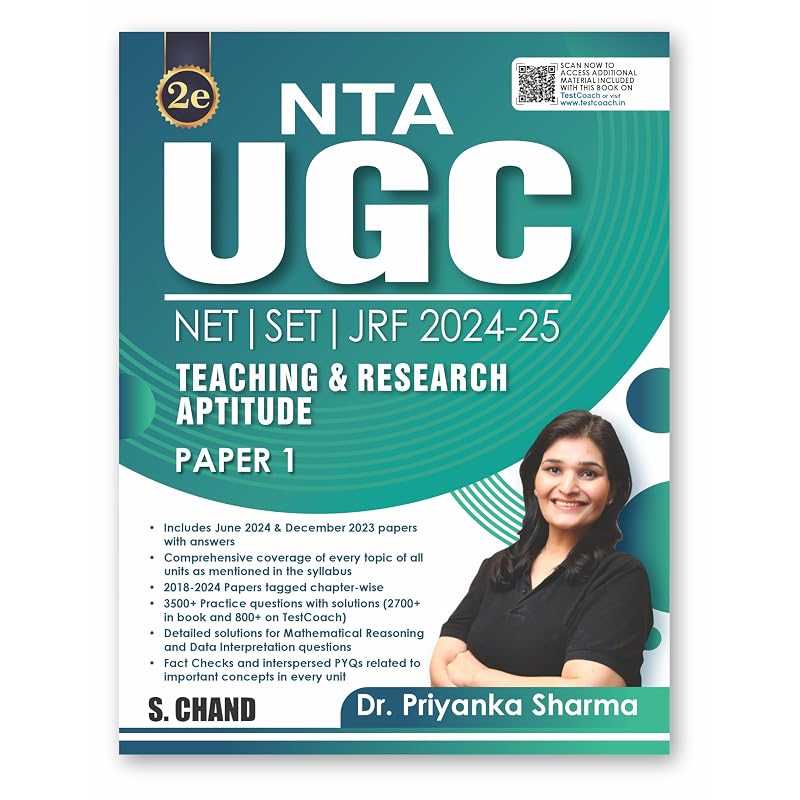 NTA UGC NET Paper Teaching & Research Aptitude NET/SET/JRF 2024 2025 3500+ Practice Question with Solution Includes Papers With Answer (June