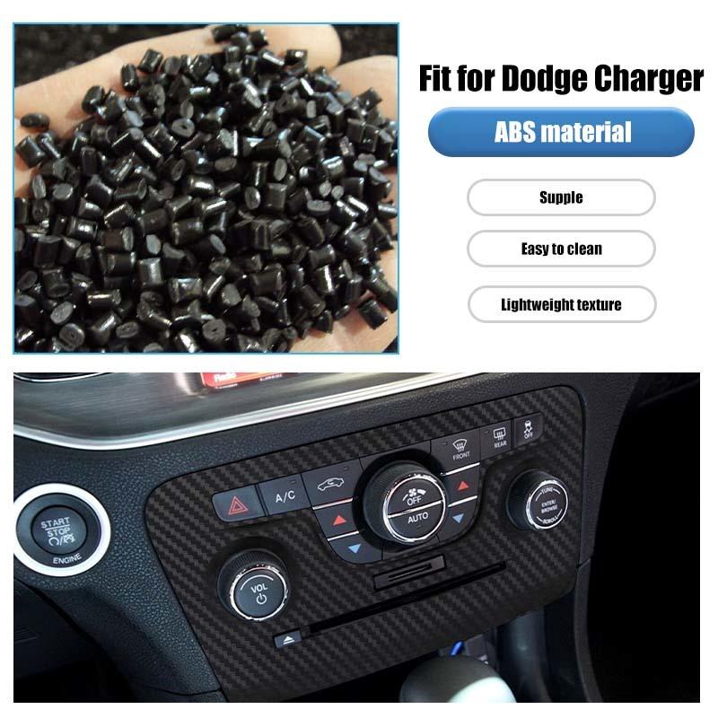  ABS Air Conditioning Control Panel Decoration Protective Cover Sticker Fit For Dodge Charger 2011-2014 Interior Accessories