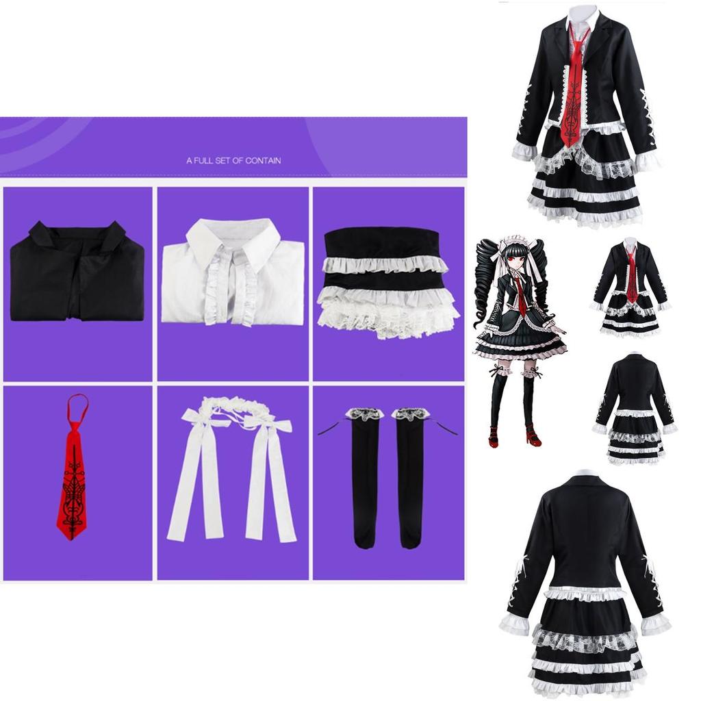 Nový Anime Danganronpa Dangan Ronpa Celestia Ludenberg Cosplay Kostým Oblek Autentický Vzhled