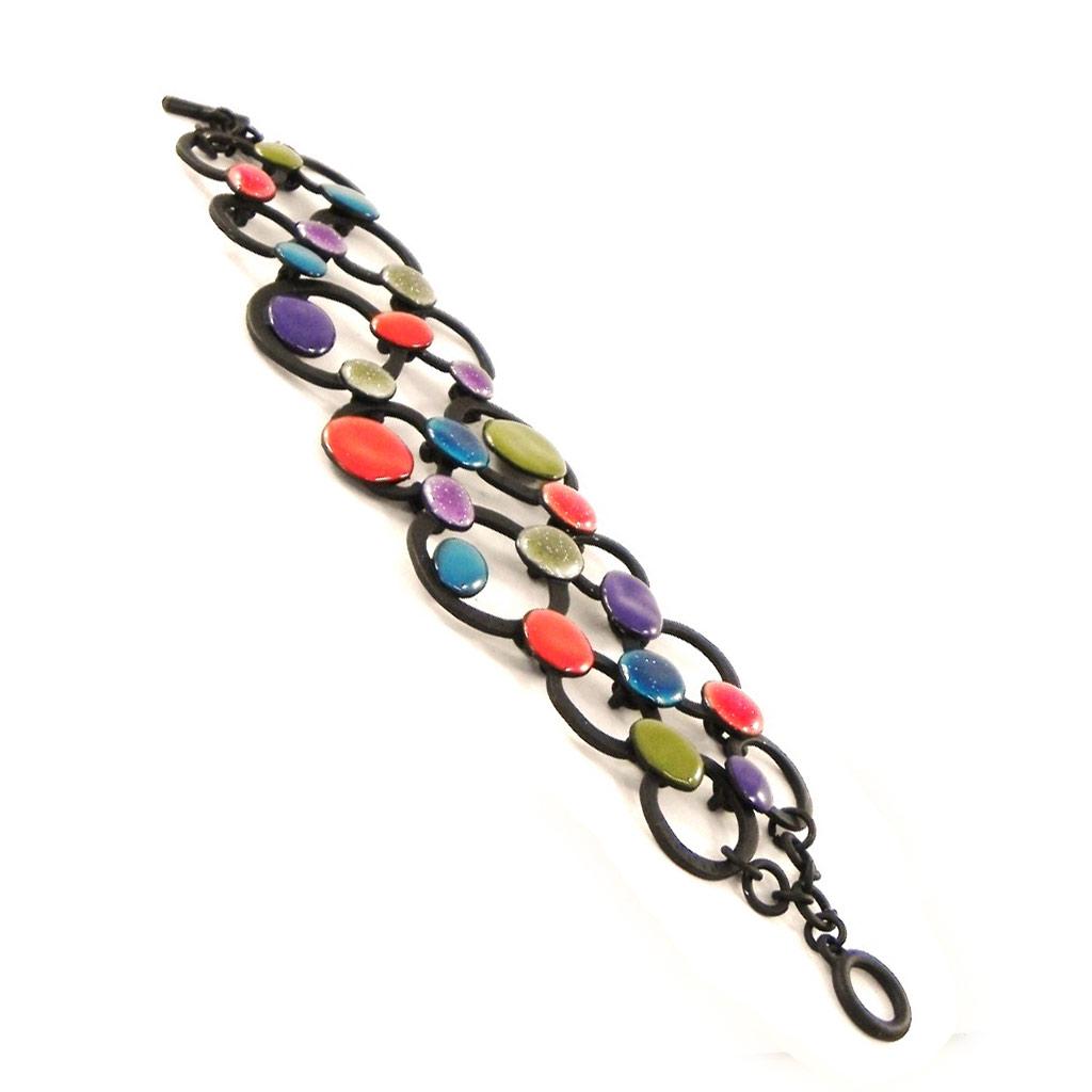 NOA [H8844] - Bracelet Créateur 'Arlequin' multicolore