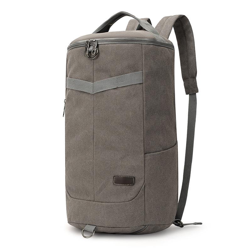 

Canvas Bag Retro Men S Bag Backpack Leisure Travel Girls Schoolbag Multi-Functional Portable Messenger серый