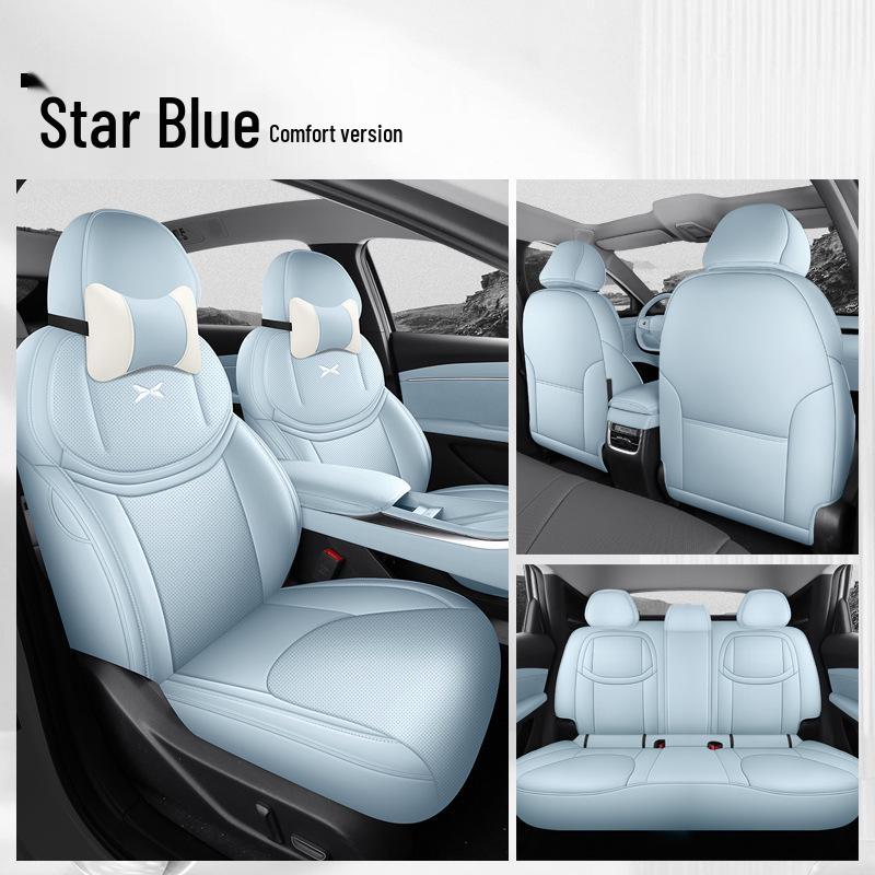 XPeng MONAM03 Leather Car Seat Cushion Set - Universal All-Season Full Coverage for Five Seats