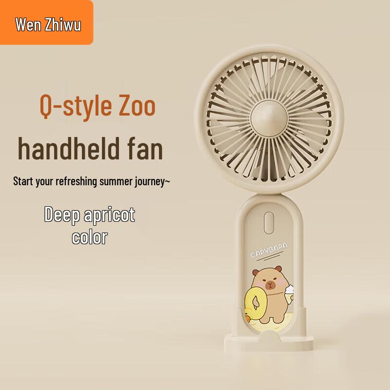 Capybara Handheld Rechargeable Fan with Stand
