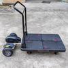 Compact Electric Sensor Stroller with Folding Flat Body for Logistics, Picking, and Sorting in Warehouses