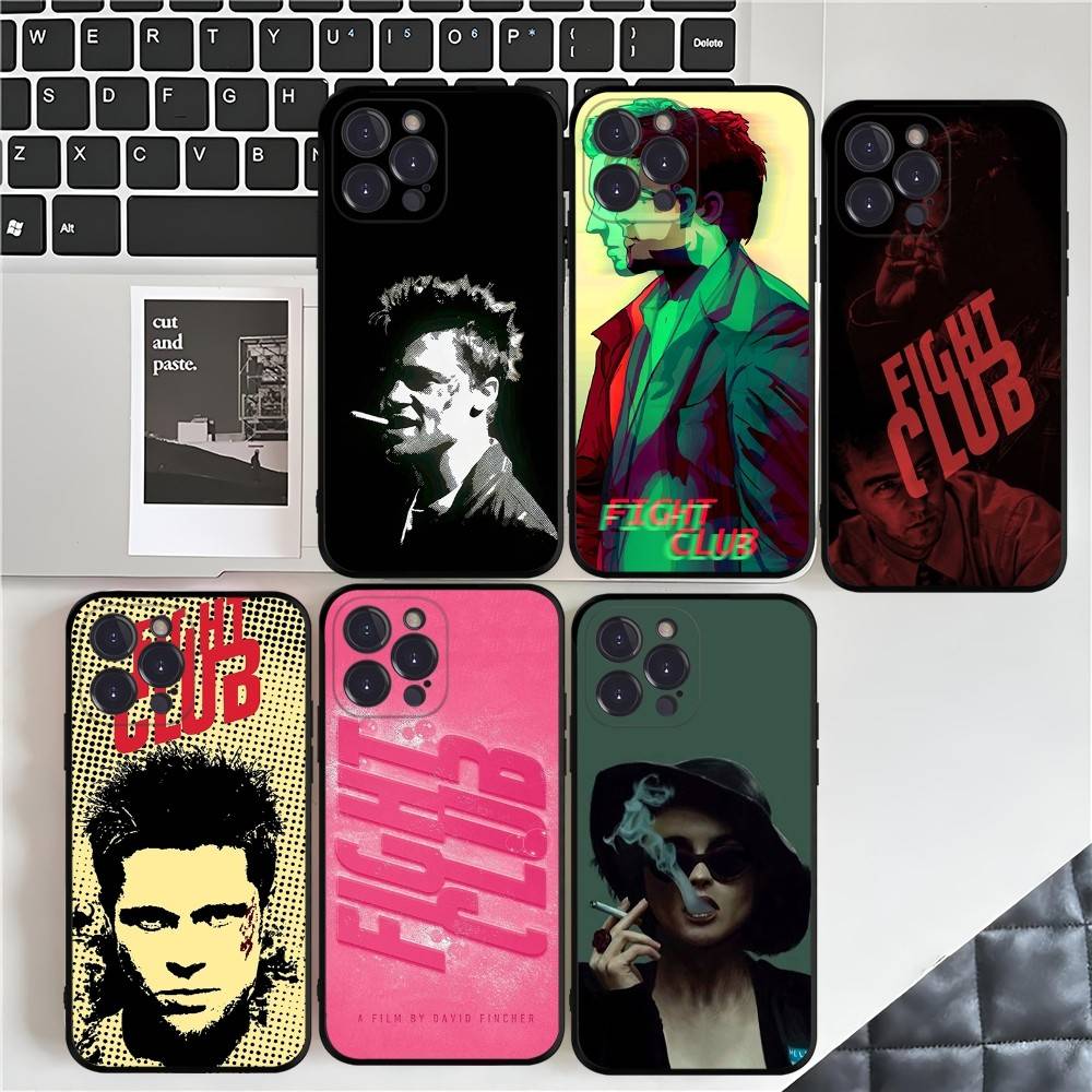 Classic Movie F-fight C-club Phone Case For IPhone 16 15 14 11 12 13 Mini Pro XS Max Cover 6 7 8 Plus X Funda Shell