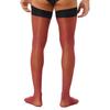Mens Glossy Stretchy Stockings Sheer Thin Thigh High Socks Costume Accessories