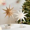 Christmas Tree Topper Winter Holiday Treetop Decorations Christmas Glitter Star Ornament Treetop Decoration For Office Indoor