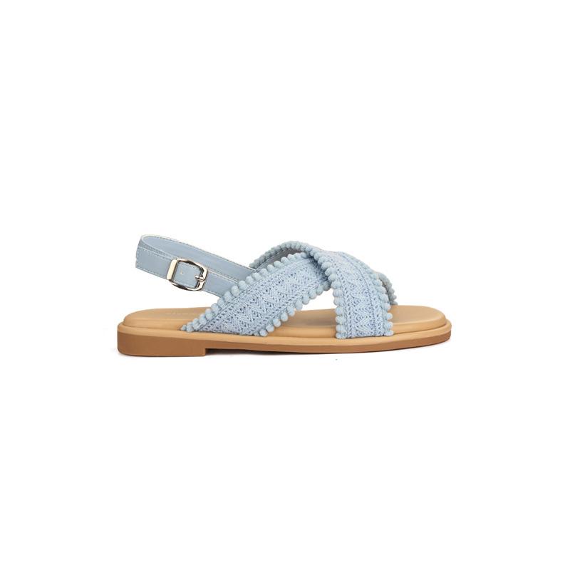 Grape mother has the same style in stock~ two versions~ holiday wind cross-woven open-toed outer wear cool slippers female summer