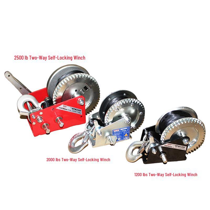 Portable Hand-Cranked Winch for Yacht Trailers and Lifting Cranes—Multiple Models Available