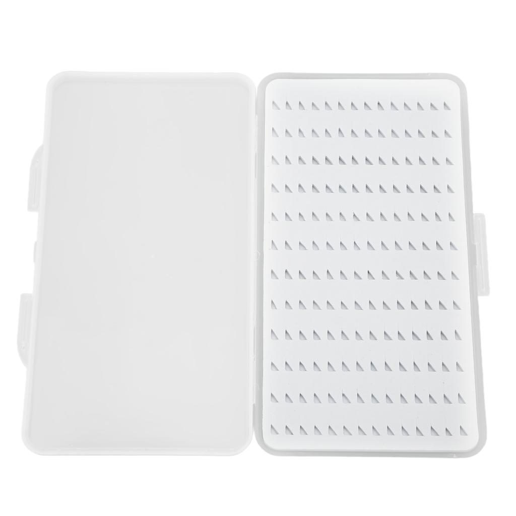 Cutie de pescuit cu cârlig cu burete impermeabil, cutie de pescuit cu cârlig transparentă cu capac, cutie de momeli pentru pescuit cu muscă