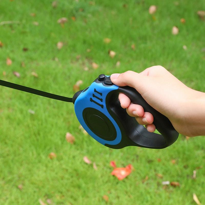 5m Long Strong Pet Leash For Large Dogs Durable Nylon Retractable Dog Walking Leash Leads Automatic Extending Dog Leash Rope
