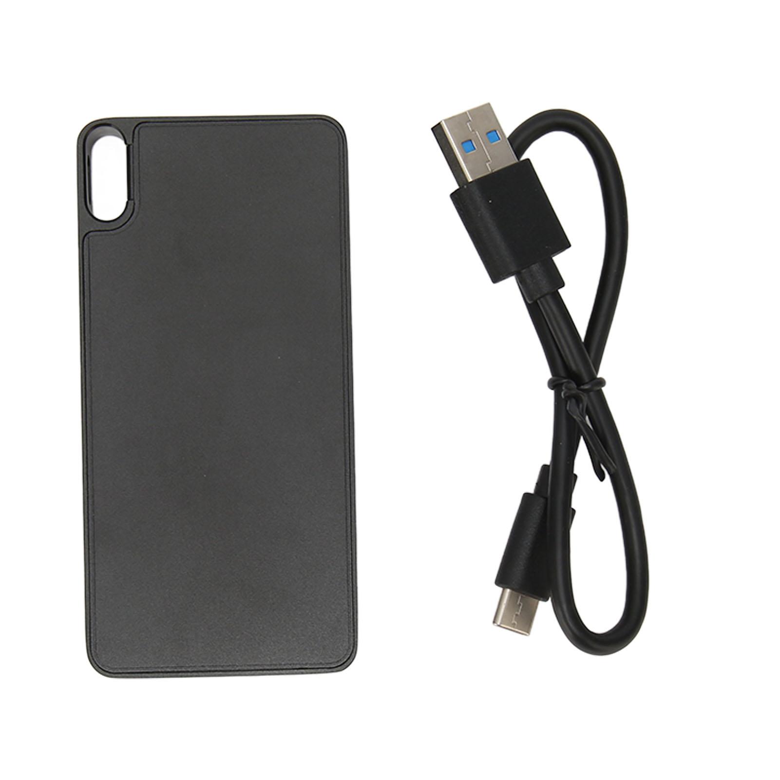 

Мобильный жесткий диск M.2 NGFF to Type C 10 Гбит/с Металлический портативный SSD для Windows 10 8.1 8 7 для OS X для 128GB чёрный