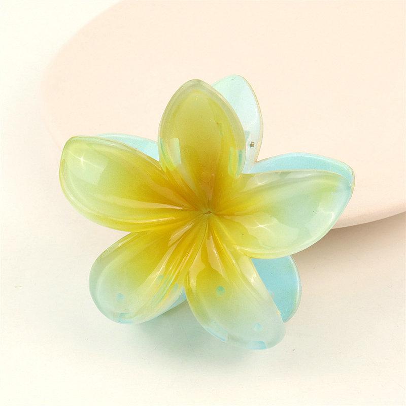 

Стильные волосы коготь Plumeria Rubra заколки на затылке прическа аксессуары для волос летние романтические женские цветы 8.5cm