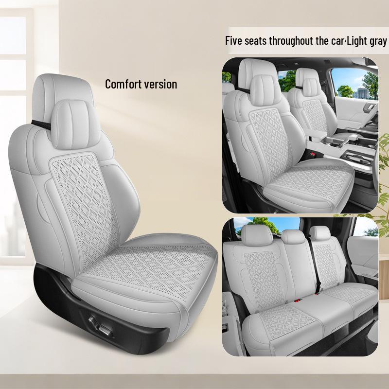 Universal Formula Leopard Titanium 7 Seat Cushion, All-Season Full-Coverage Suede Cover