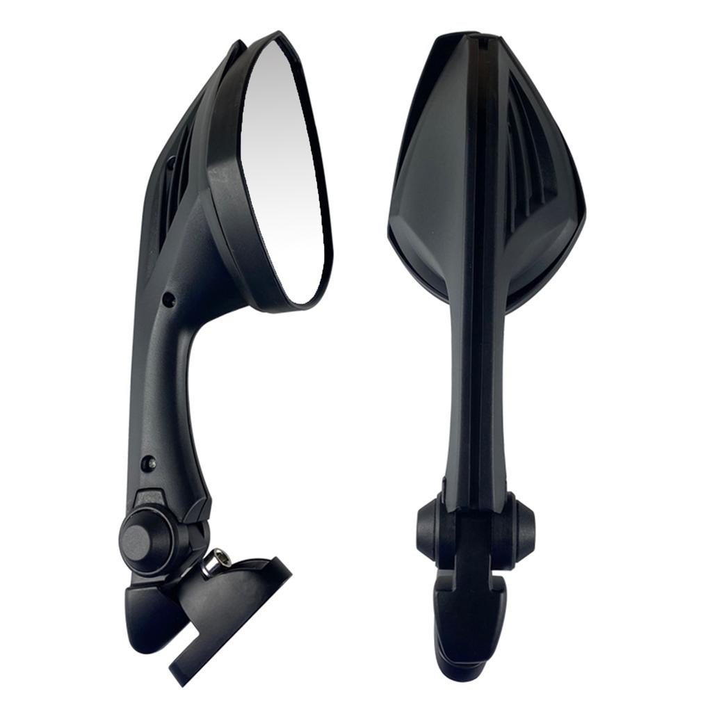 Black Side Mirrors for Motorcycle